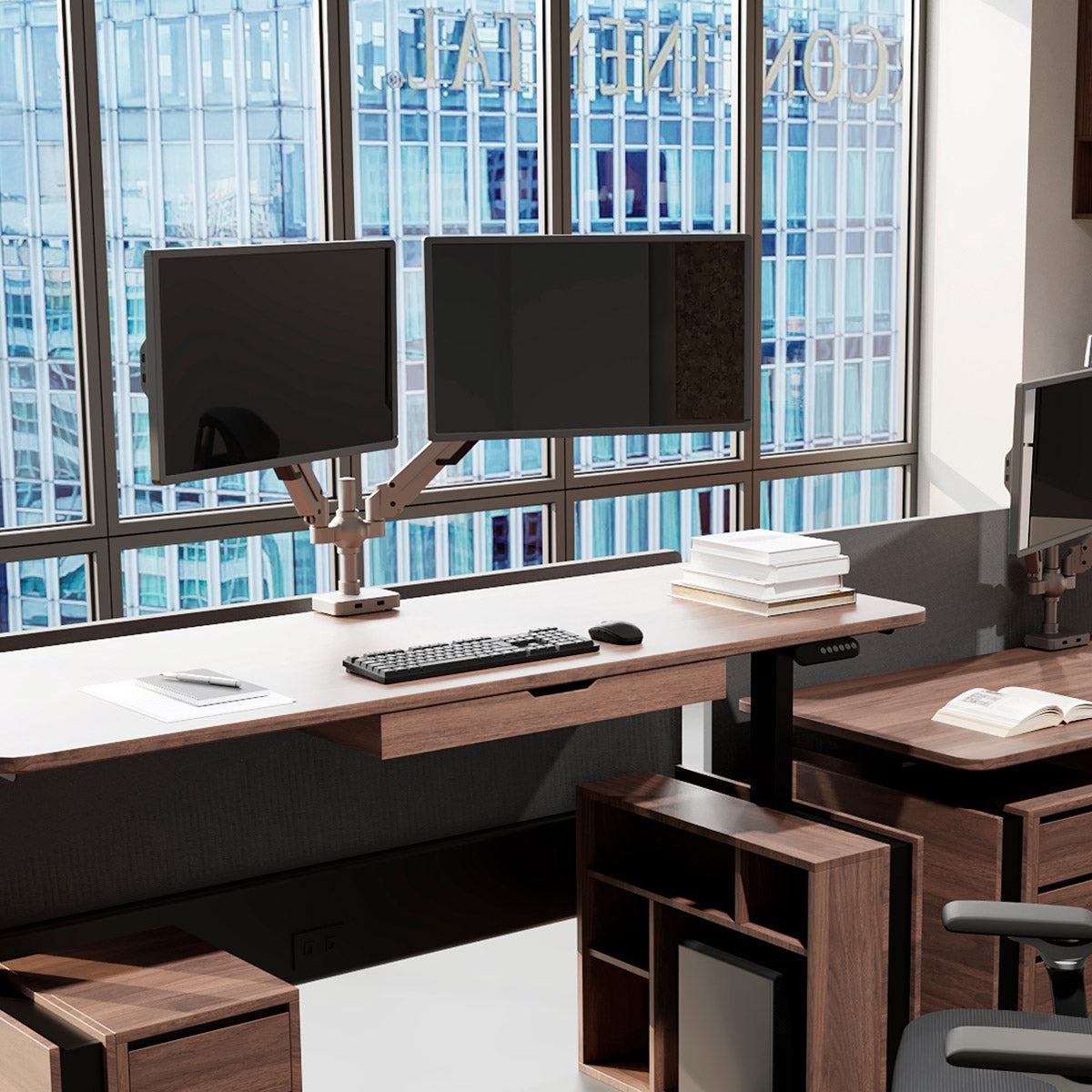 Komfort Plus Monitor Arm Dual Office