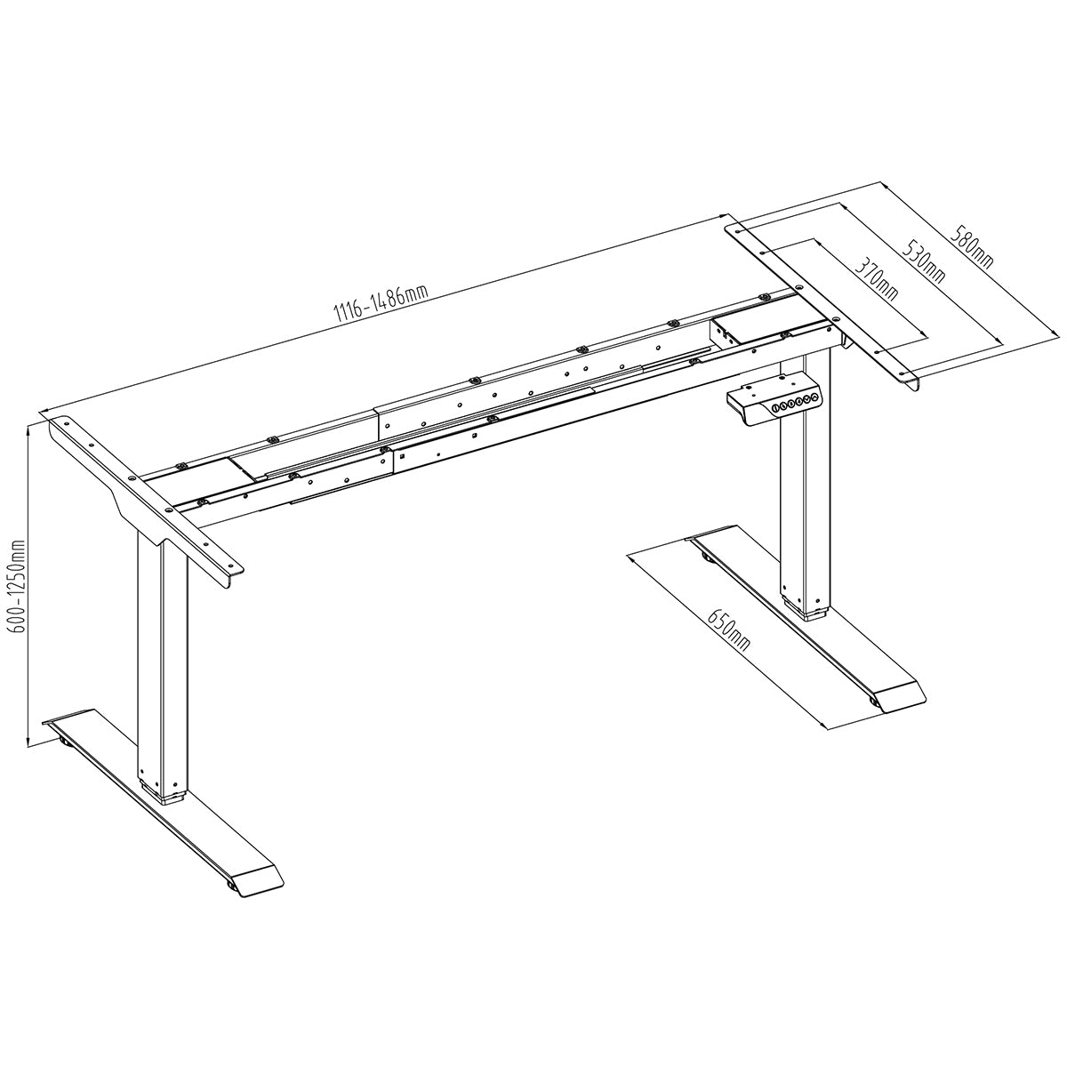 Standing Desk Premium Dimensions