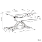 Elevate Standing Desk Converter Mini Dimensions