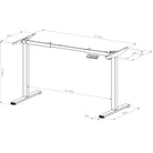 Standing Desk Compact Dimensions